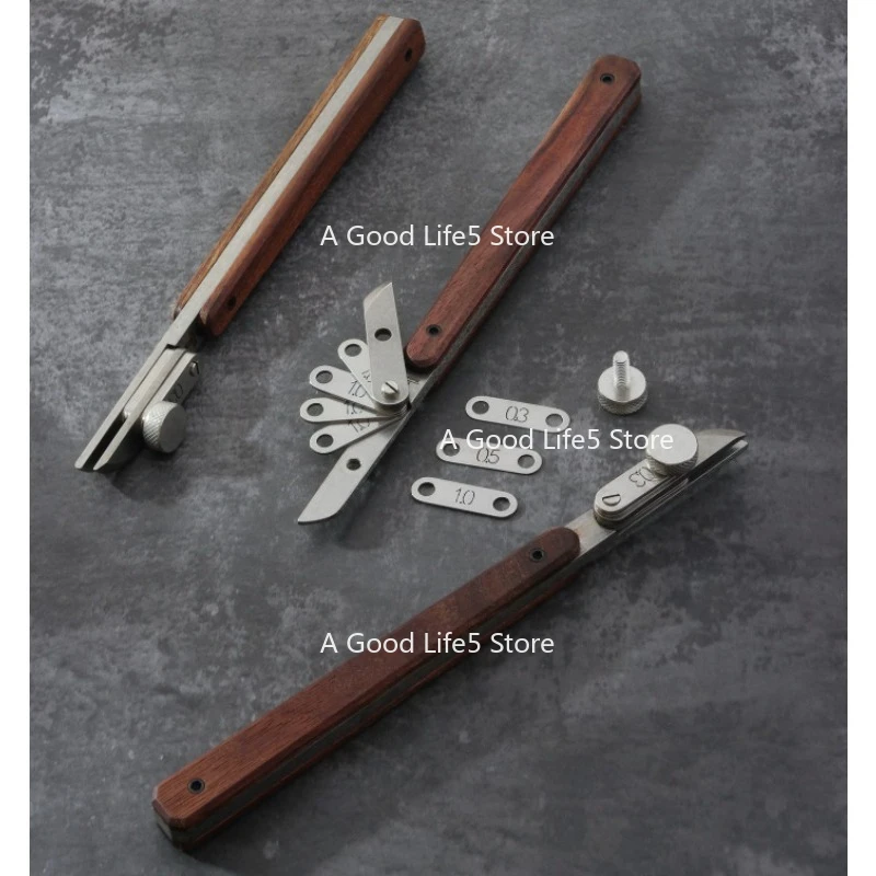 Suitable for Any Adjustable Spacing of 0.3-5.8mm Nattools Spacing Gauge Edge Setter, Handmade DIY Self-made Leather T20