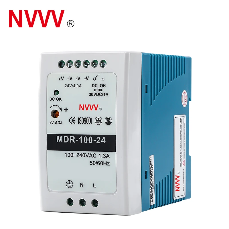 

MDR-100W Din Rail Power Supply AC to DC 12V/24V 7.5A/4A Switching Power Supply For LED Driver