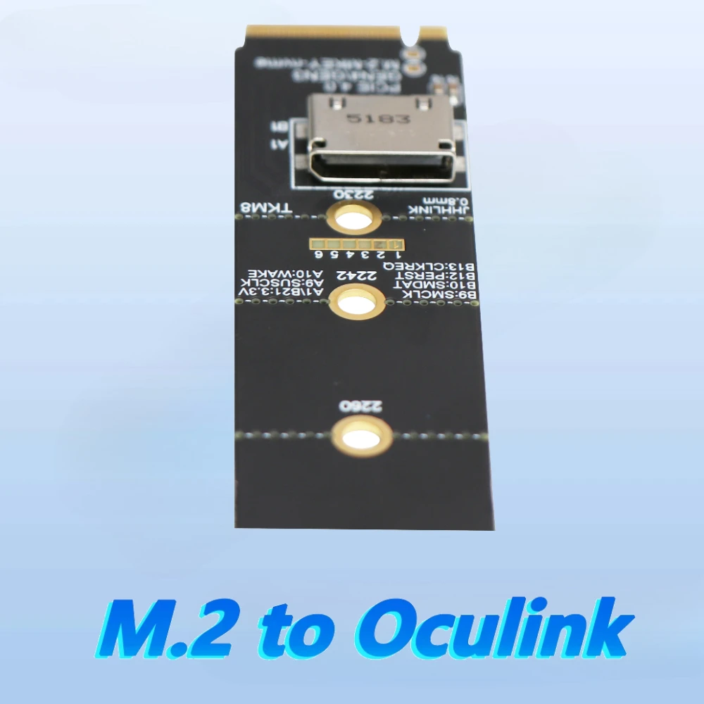 

64Gbps M.2 NVMe SSD to U.2 OCuLink SFF-8612 Adapter Card Gen4 For External Graphics NVME U.2(SFF-8639) SSD PCIE 4.0 x4 NGFF Card