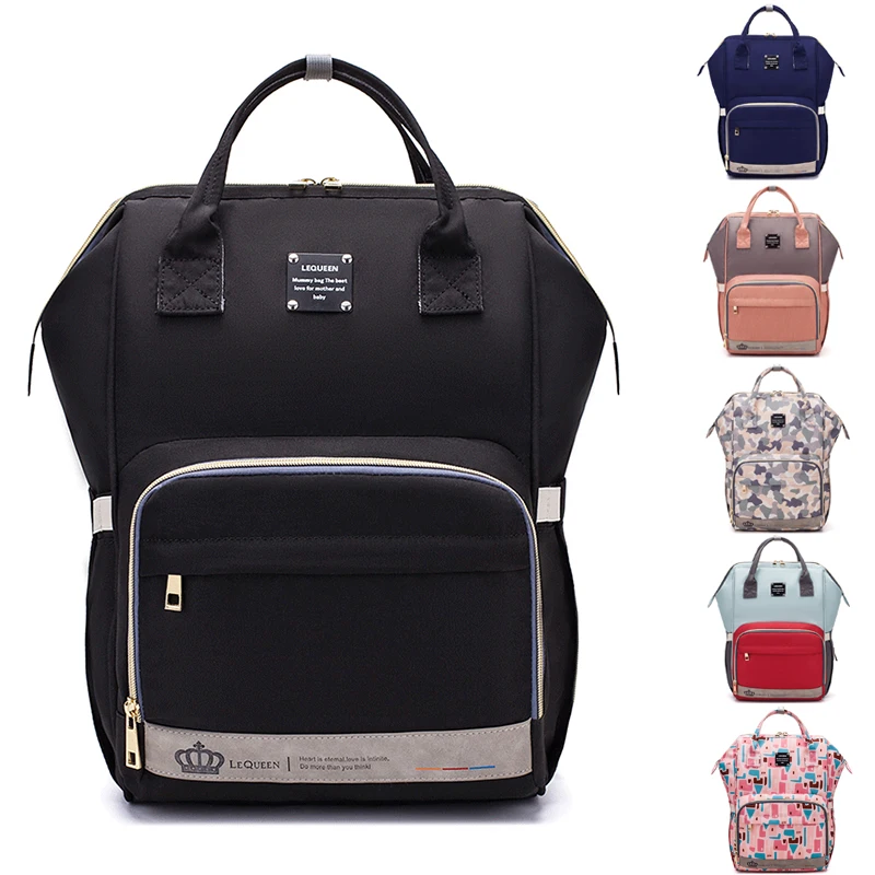 

LEQUEEN Baby Diaper Bag Backpack Maternity Mommy Travel Nappy Bag For Baby Care Waterproof Large Capacity Baby Stroller Bag