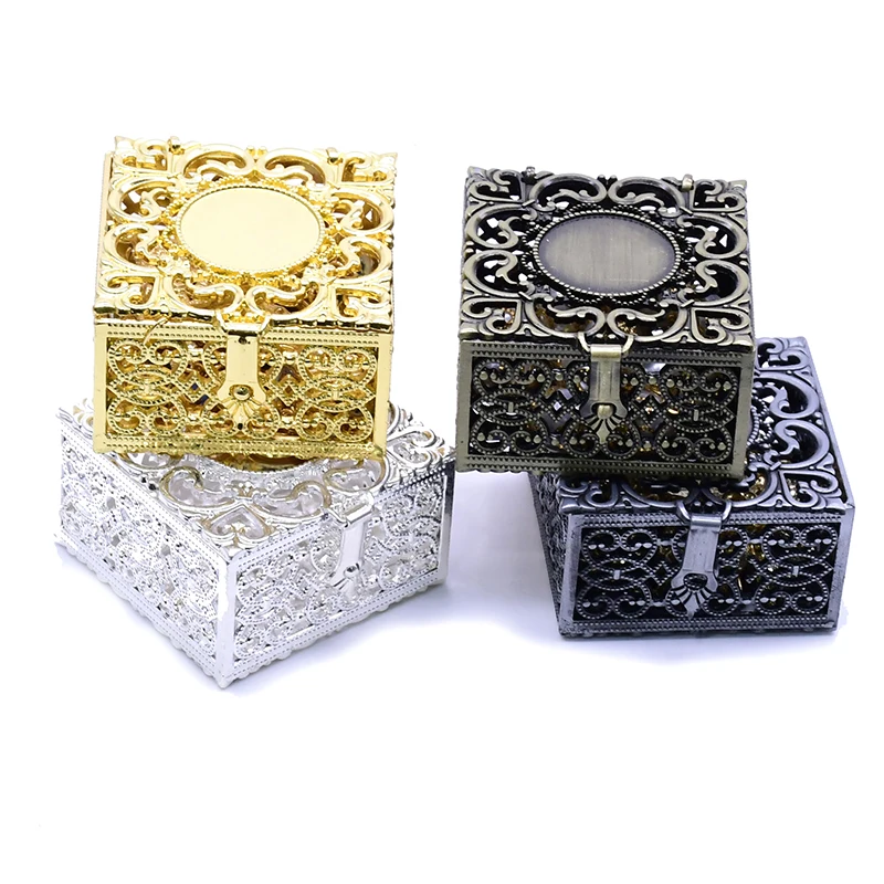 Necklace Metal Christian Catholic Religious Jewelry Case Storage Rosary Bead Box Necklaces Packing Box Gift New