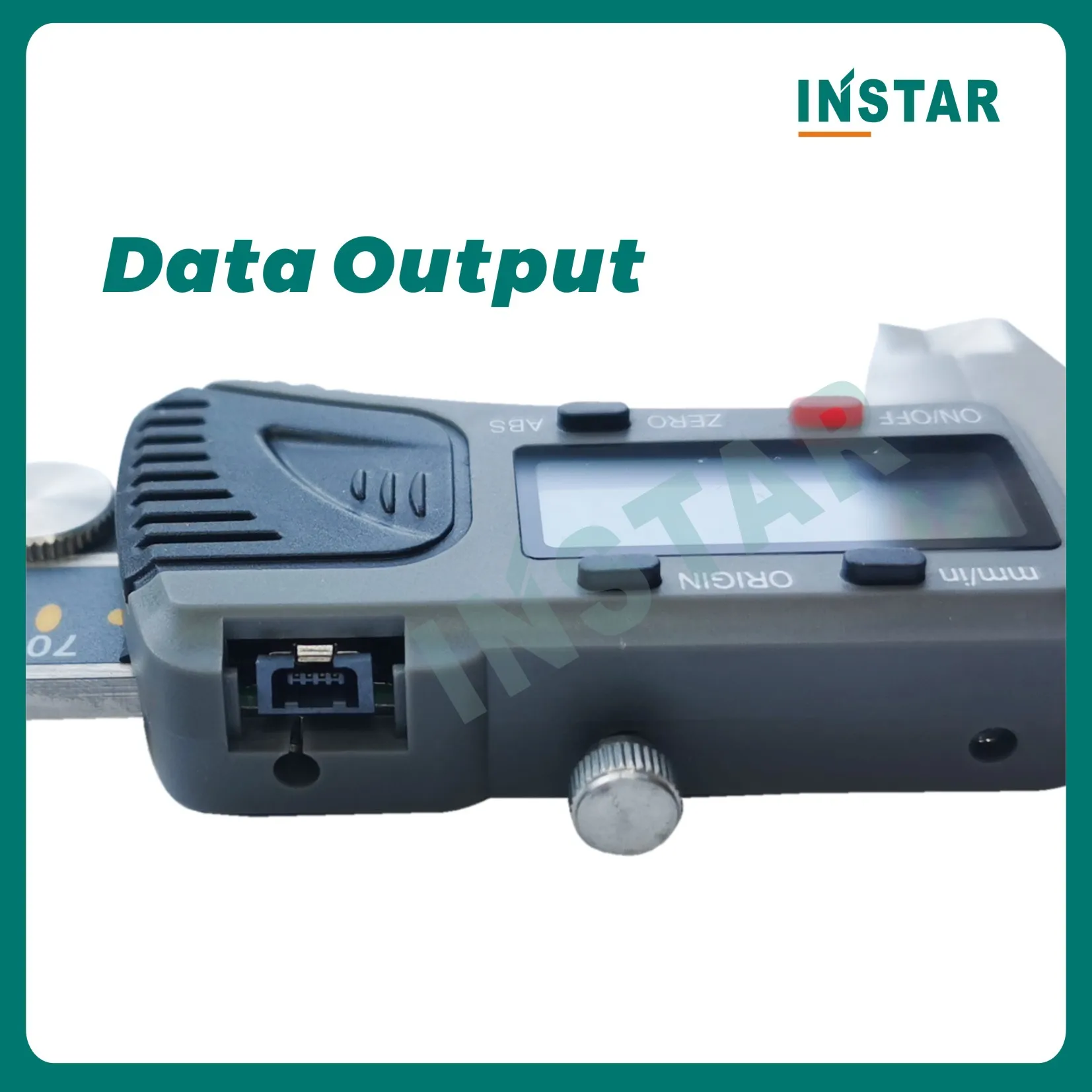 INSTAR Digital Vernier Caliper Absolute Origin 150mm 0.01mm 200mm 300mm High Accuracy Round Depth Rod DIN Grade