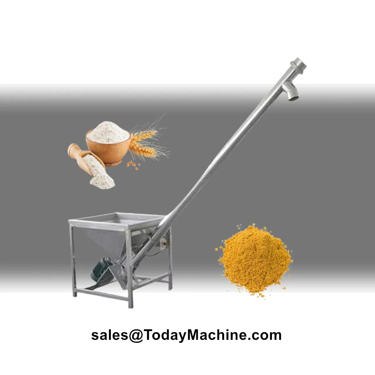 Auger Feeder Screw Conveyor Granules Flour Powder Conveying Machine