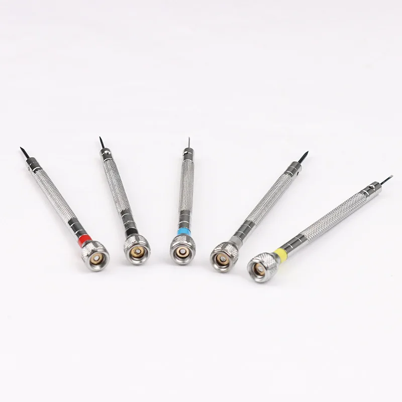 High Carbon Steel 0.6mm-2.0mm Precision Watchmakers Screwdrivers Watch Glasses Flat Blade Small Accessories Repair Screwer Tools