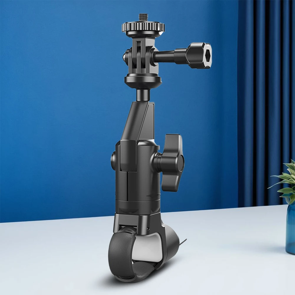 

Motorcycle Bike Camera Holder 360 Rotating Handlebar Clamp Mount for Insta 360 X2 X3 X4 Go Pro 12 11 10