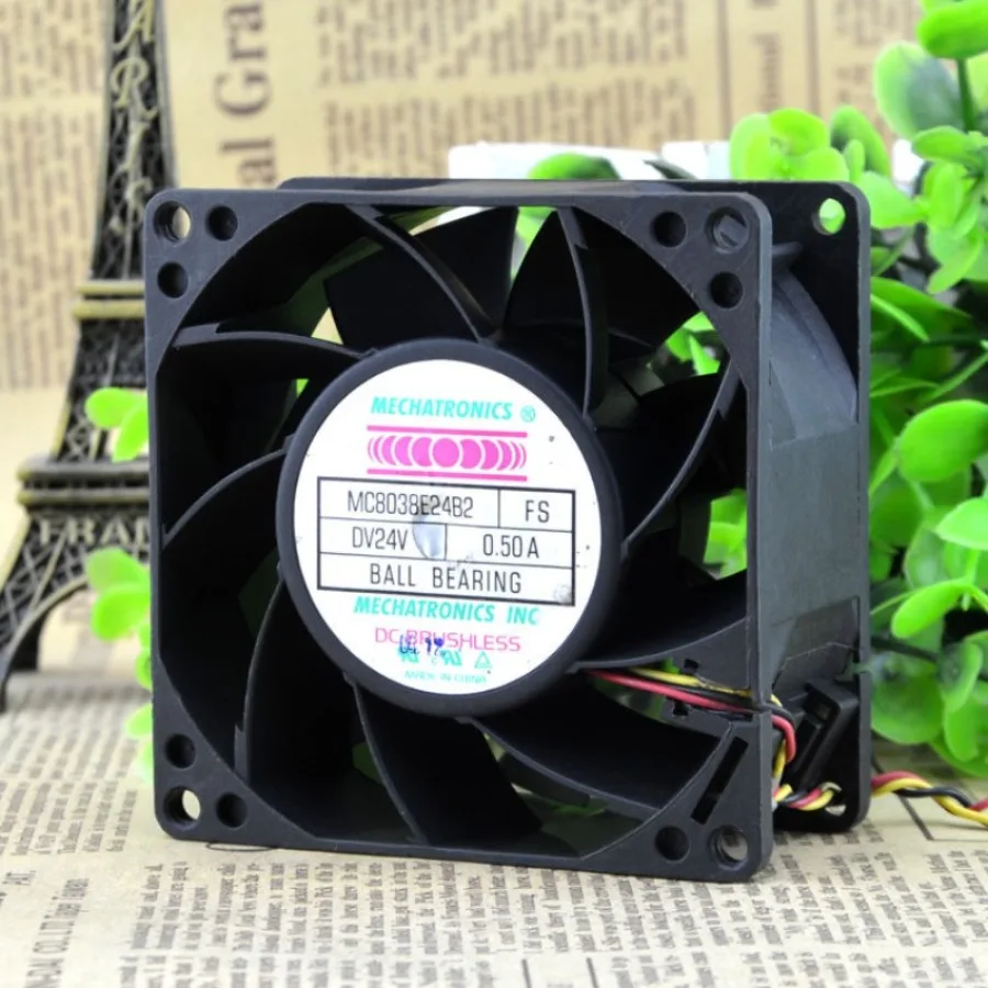 AA + FOR original and genuine, Hitachi elevator, inverter fan MC8038E24B2 24V 0.50A 3-wire 8CM