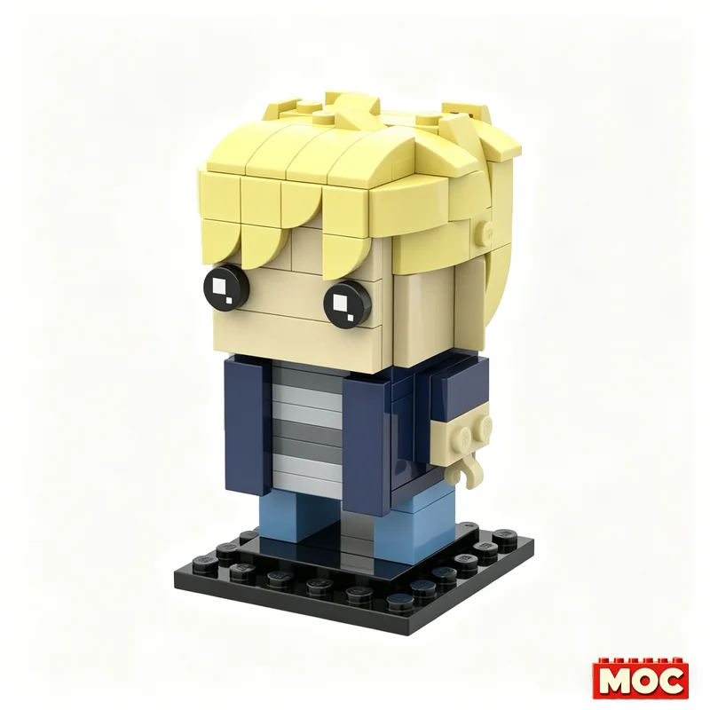 135PCS Lost - Charlie Pace Hero Character MOC Model Custom Blocks DIY Assembly Educational Toy TV Series Fans Display Xmas Gift