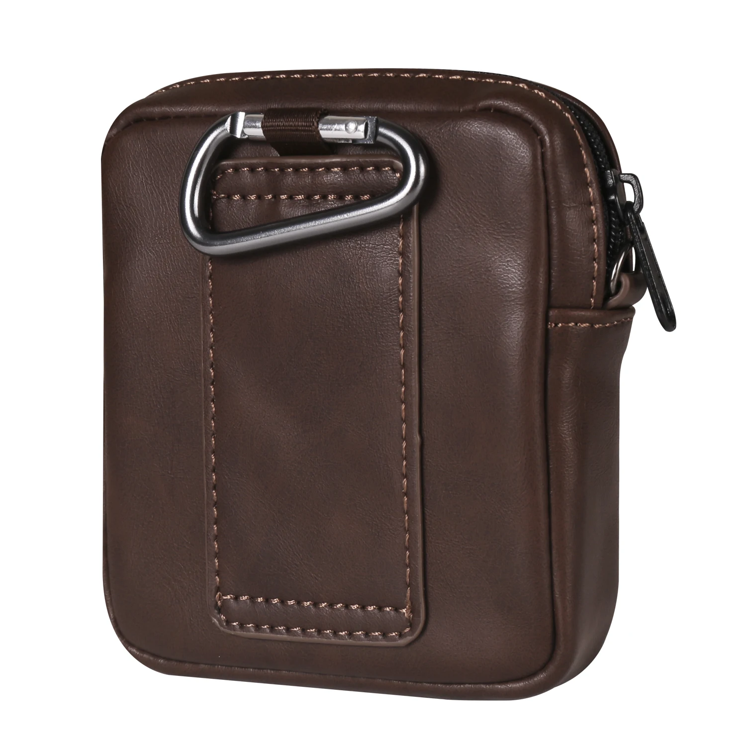 Crazy Horse Leather Case Belt Phone Bag For Samsung Galaxy Z Flip 8 7 6 5 4 3 Cover Holster