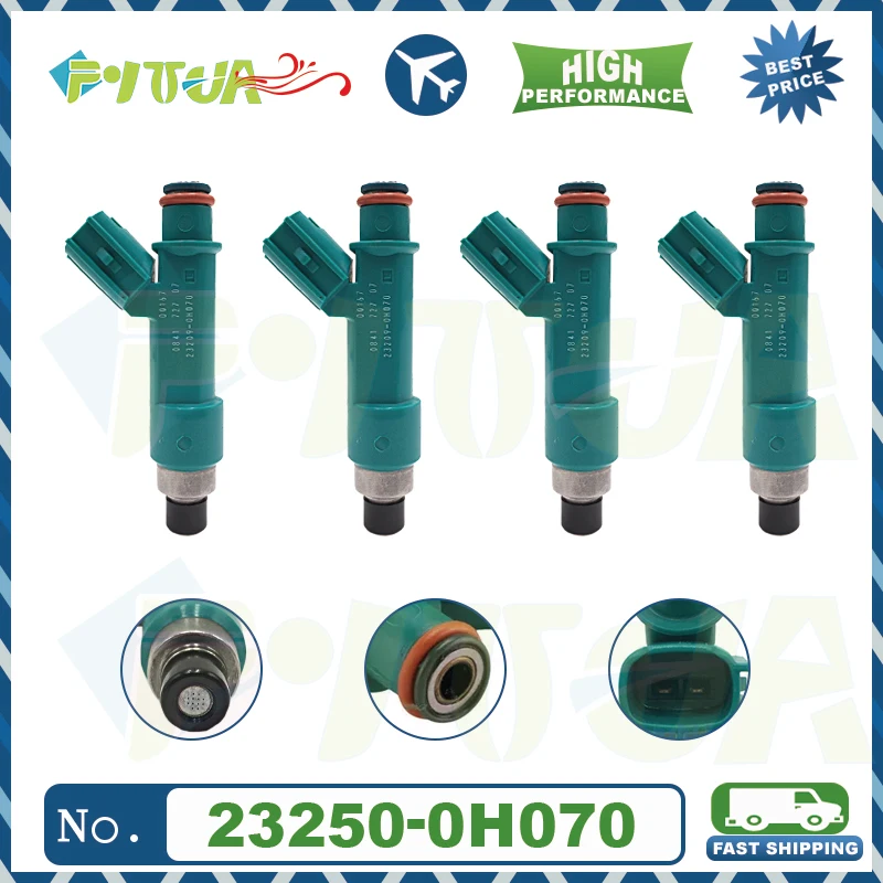 

4pcs Fuel injector 23250-0H070 23209-0H070 for TOYOTA General WISH / CAMRY (HYBRID) / AURION 2.0L 1AZFE 2.4L 2AZFE