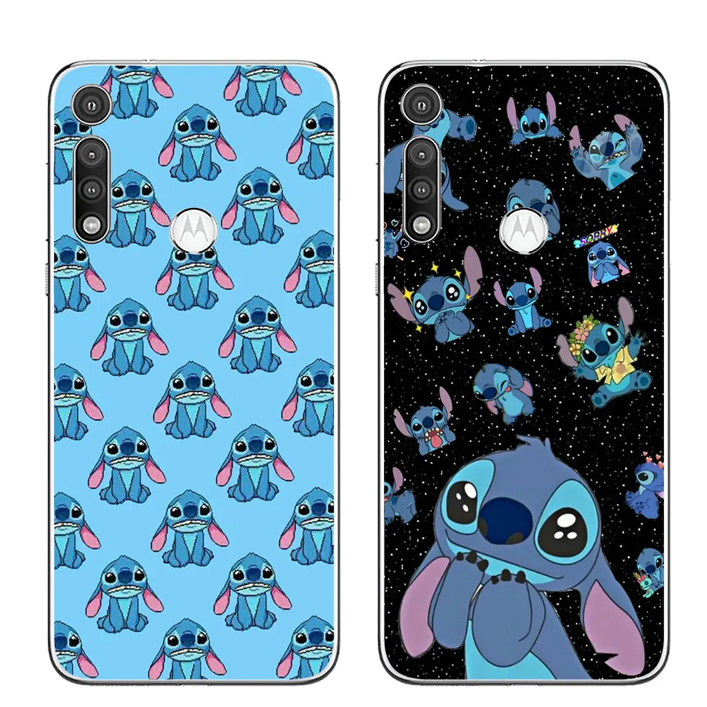 Lilo Stitch Anime Cute Soft Phone Cover for Motorola Moto G84 G14 G13 G53 G54 G62 G72 G82 G42 G32 G23 G22 E13 E20 Silicone Case