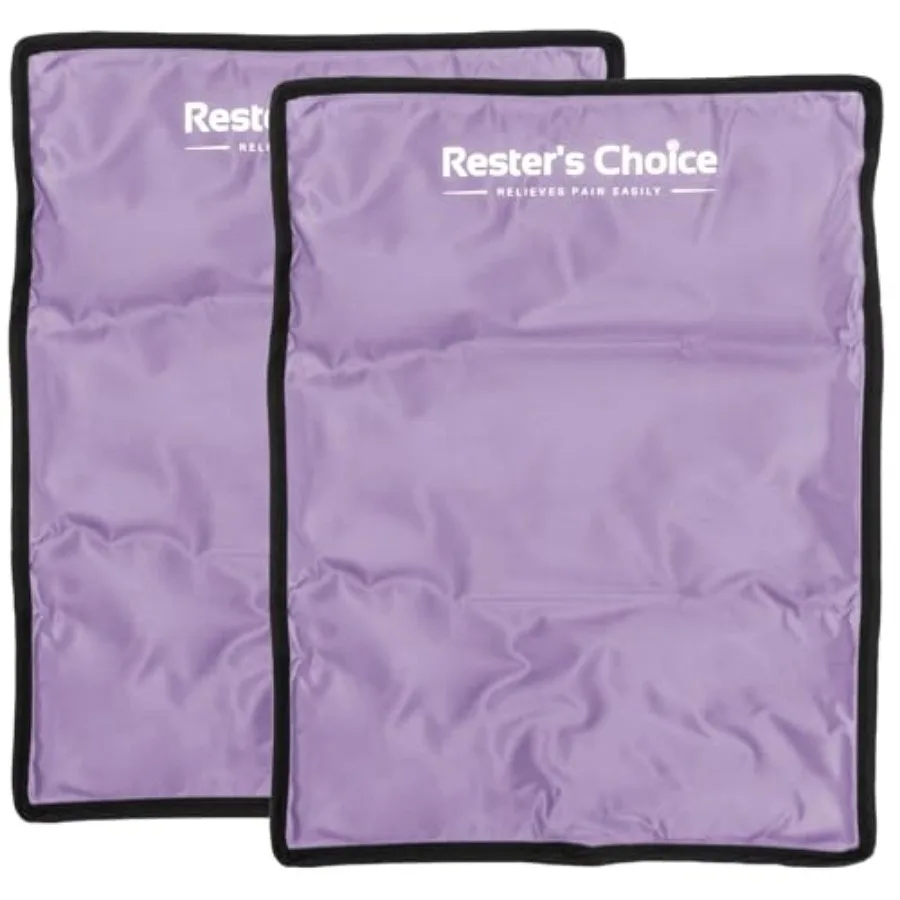 

Large Ice s for juries"x 4.5" Hot and Cold Reusable Gel, Durable Construction, and Flexible When Frozen