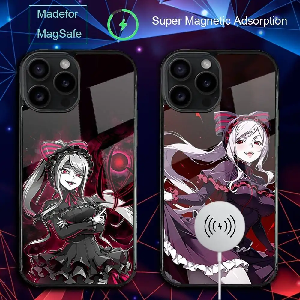 

Anime S-Shalltear Phone Case For iPhone 17,16,15,14,13,12,11,Pro,Max,Plus,Mini,SE4,E Magnetic Magsafe Wireless Charging