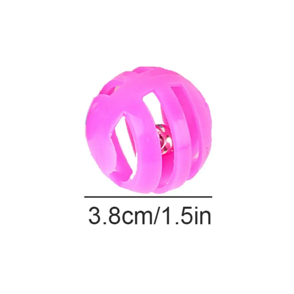 Cat Interactive Interactive Cat Bell Ball Plastic Hollow Out Chasing Cat Toys Ball Random Color Jingle Ball Cat Toys Playing