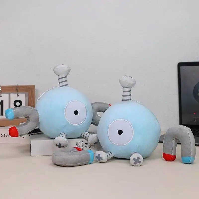 

12inch Magnemite Pokémon Plush Toy - Electric Type Floating Magnets Stuffed Doll, Magnetic Body with Hanging Tag, Gen 1 Collecto