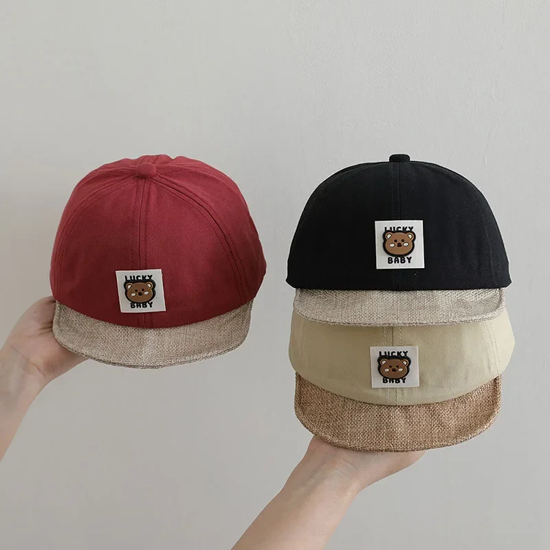 

Fashion Baby Duck Tongue Hat Soft Brim Toddler Baseball Hats 1-3Year Boy Girl Sun Protection Peaked Cap Cute Kids Outdoor Visors