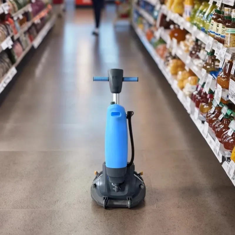 New Commercial Mini Electric Floor Scrubber, Floor Polishing Machine for Shopping Mall Supermarket Hotel Public Area