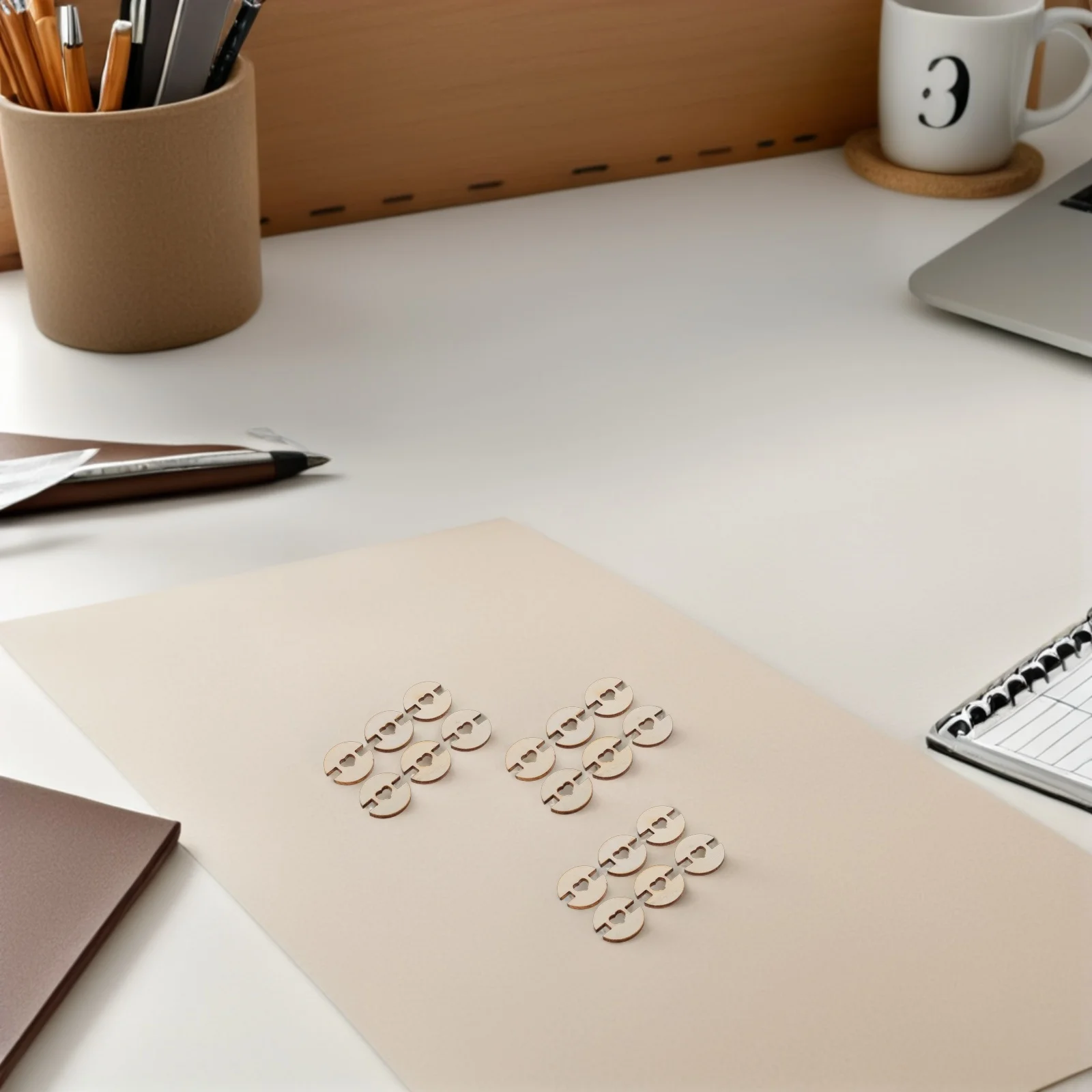 

100Pcs Wooden Pom Pom Buttons Removable Fastener DIY Knitting Hat Accessories Hat Making Tools Knitting Accessories Supplies