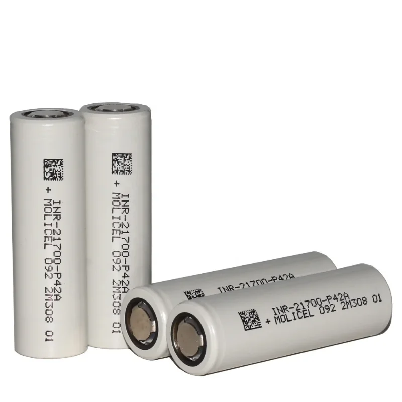 Molicel 3.6V 21700 Molicell P42A 4200mAh Max 45A Discharge Support -40 Degree Celsius Low Temperature Discharge