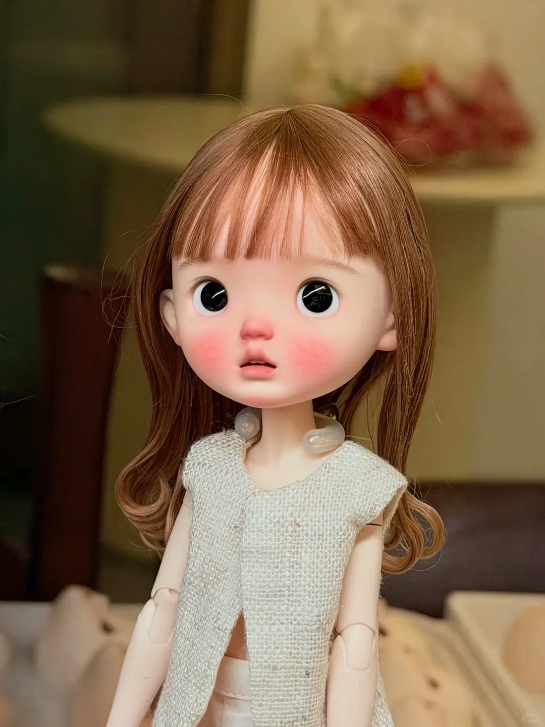 

New bjd doll 1/6 nimo cute girl makeup head high quality resin toy birthday gift baby angel dolls in offers articulated doll