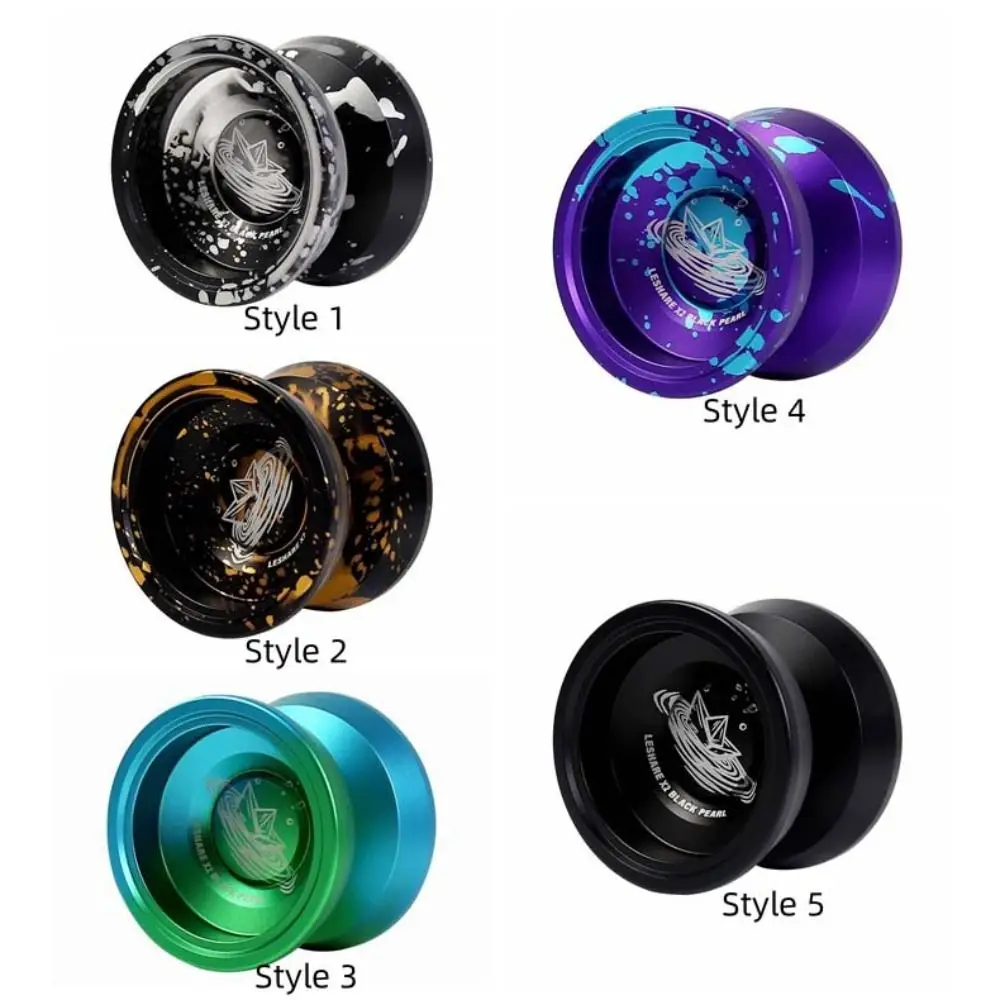 Para menino liga de alumínio yoyo bola profissional rolamento cordas metal yooyoball alta velocidade estável yo yo brinquedos iniciantes avançados