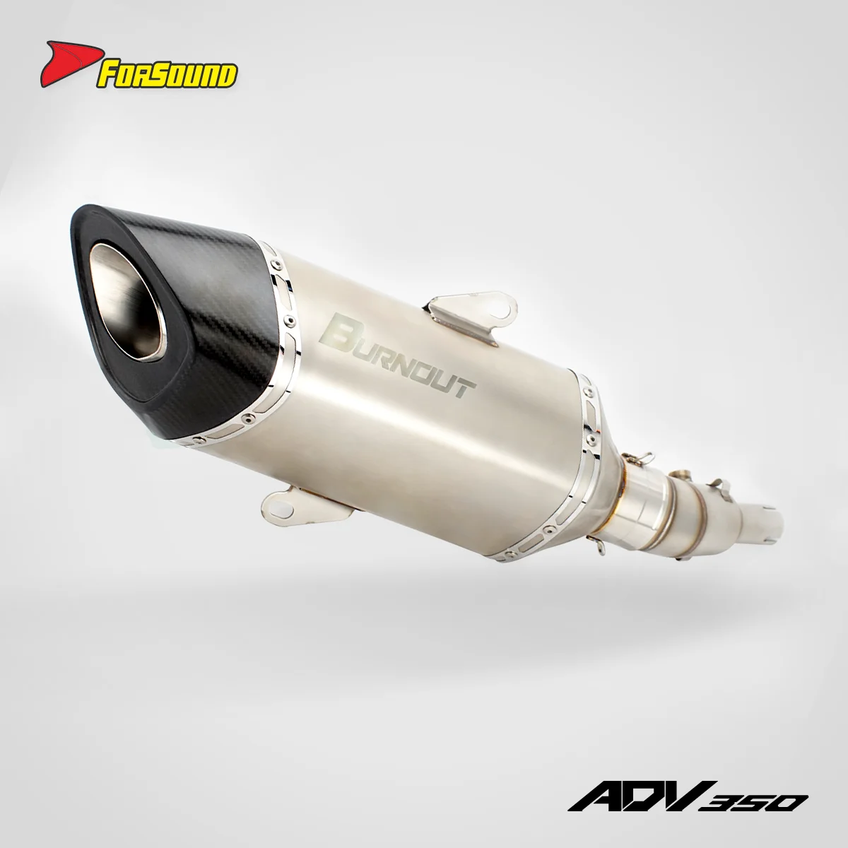 RS For Honda ADV350 Performance Exhaust: Mid-Pipe & Muffler with Exhaust Pipe (Optional Titanium Customization Available!)