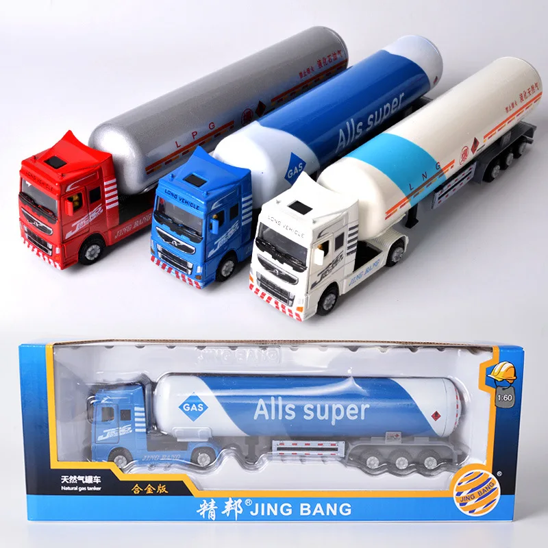 

[Funny] Petroleum Natural gas transport vehicle engineering vehicle simulation toy car Collection model toys boy birthday gift