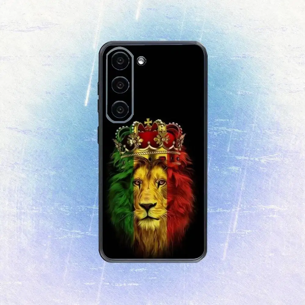 R-Rasta Lion  Phone Case For Samsung Galaxy A73,A72,A71,A70,A53,A52,A51,Others Soft Black Cover