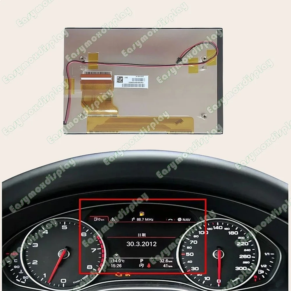 7" TFT LCD Display Inner Screen for 2010-2012 Audi A6 C7 A7 4G Instrument Cluster Replacement view 4
