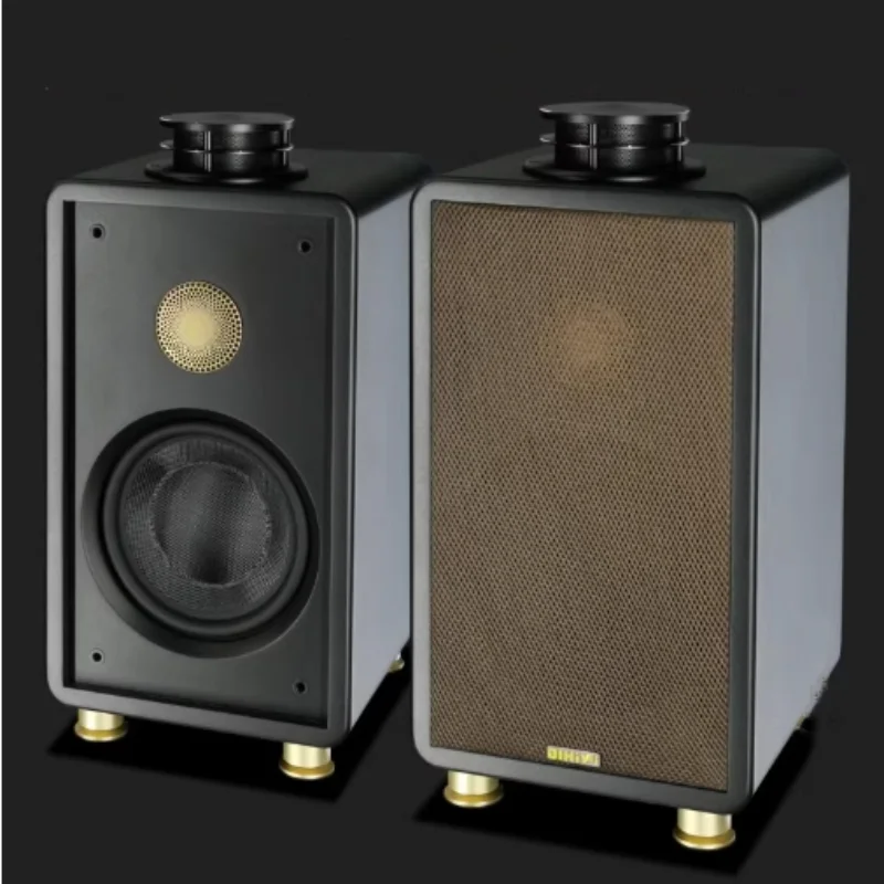 NB-V108 ثلاثة اتجاهات 8 بوصة الراقية رف الكتب المتكلم ثلاثية الأبعاد مكبر الصوت المنزل خشبي HIFI نظام الصوت السلبي