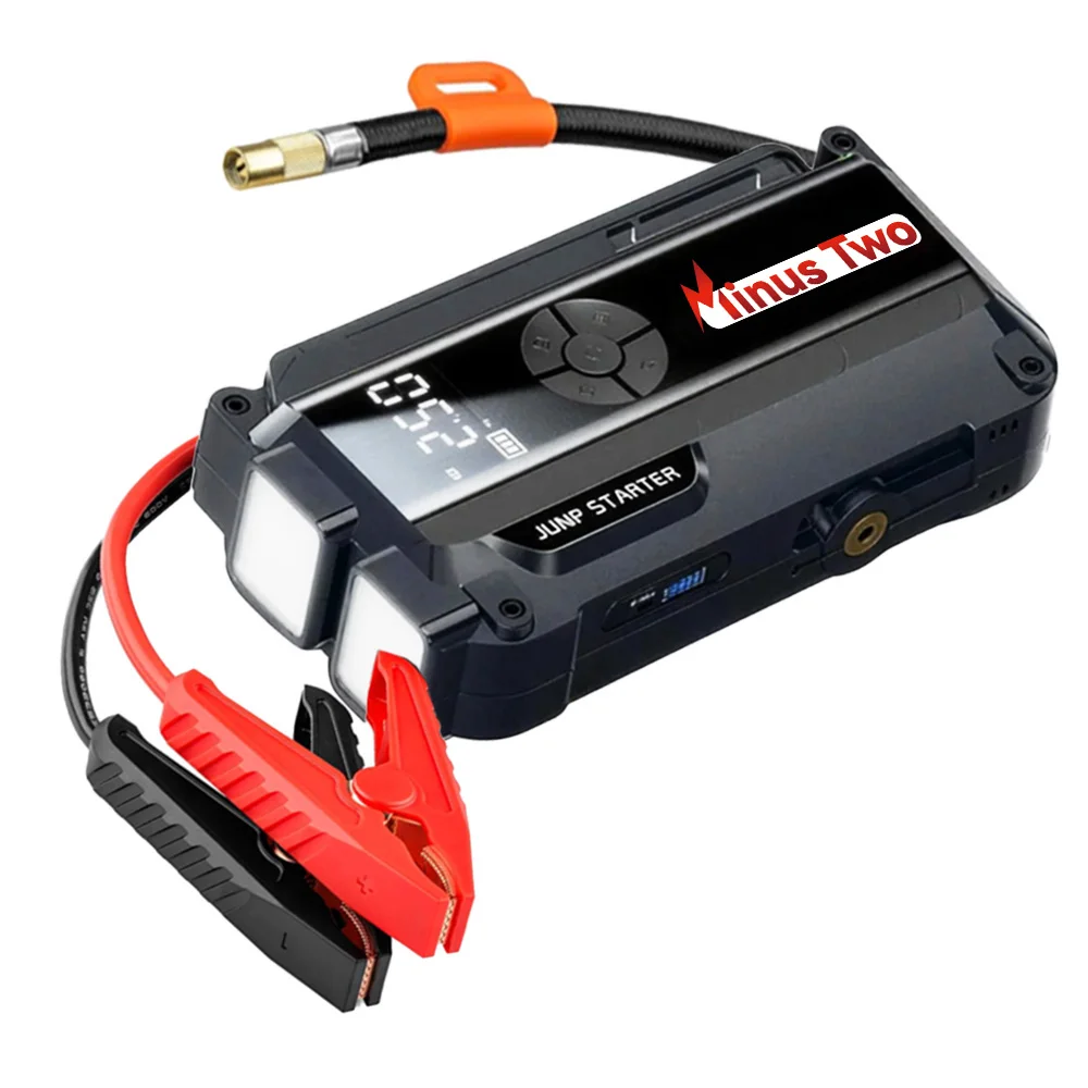 Roadside Emergency Car Jump Starter 150PSI Air Pump Multifunction Power Supply for Vehicles