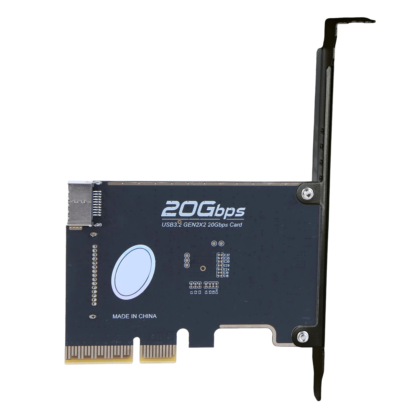 ASM3242 Chip Front Panel Adapter Expansion Card Riser Converter 20Gpbs Type E Express Card for Desktop PC Front Panel TYPE C