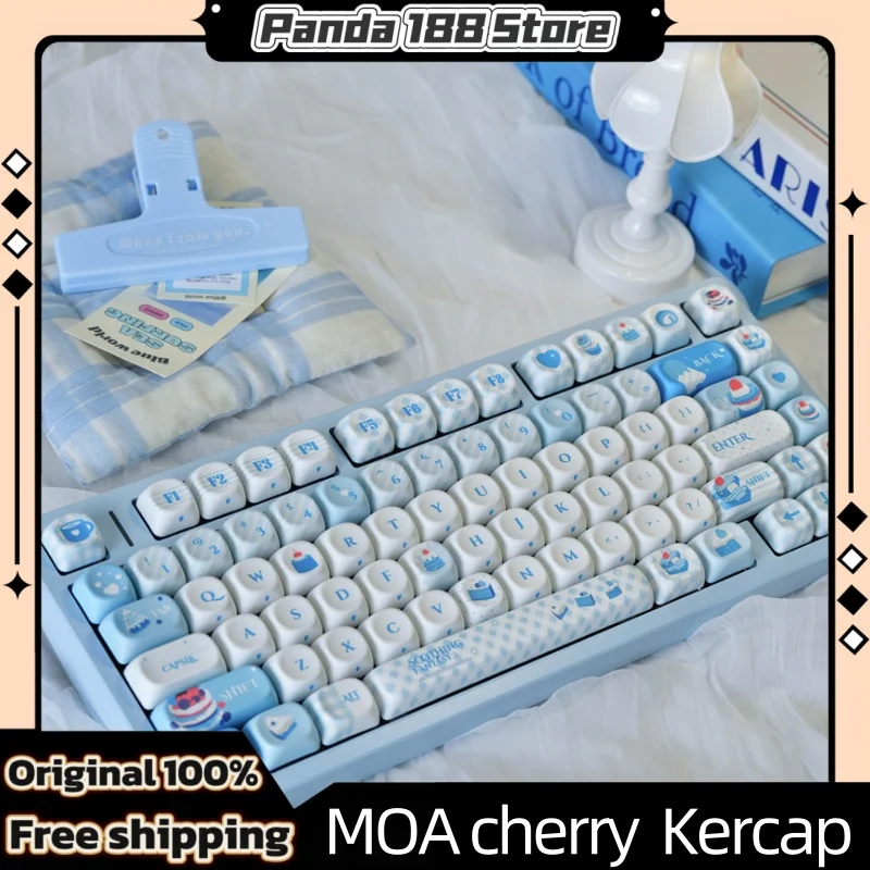 Sweet Dream Theme Keycap 134/140 Key Moa Cherry Profile Pbt Hot Sublimation Mechanical Keyboard Anime Cartoon Keycap