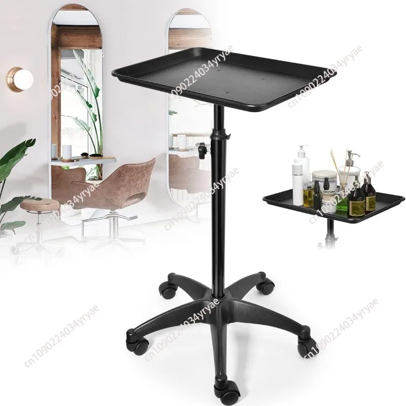 Cross-border hair tray, adjustable mobile storage rack, tool cart, barbershop, hair salon, salon cart