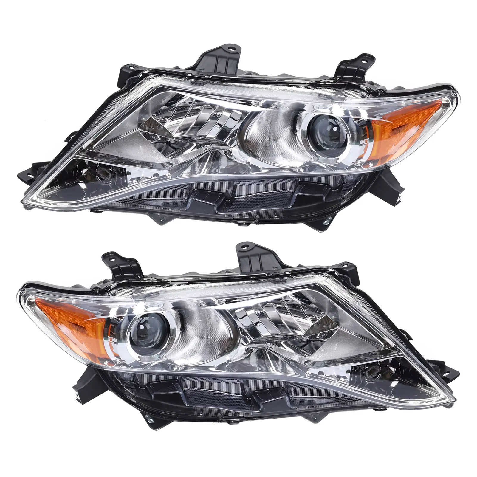 

Halogen Headlight Headlamp Assembly 1 Pair Left & Right Side Fit 2009 2010 2011 2012 2013 2014 2015 2016 Toyota Venza Car