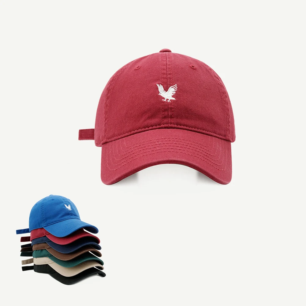 الربيع القطن قابل للتعديل قبعة بيسبول الرجال النساء الكرتون النسر التطريز في الهواء الطلق Snapback قبعة للجنسين