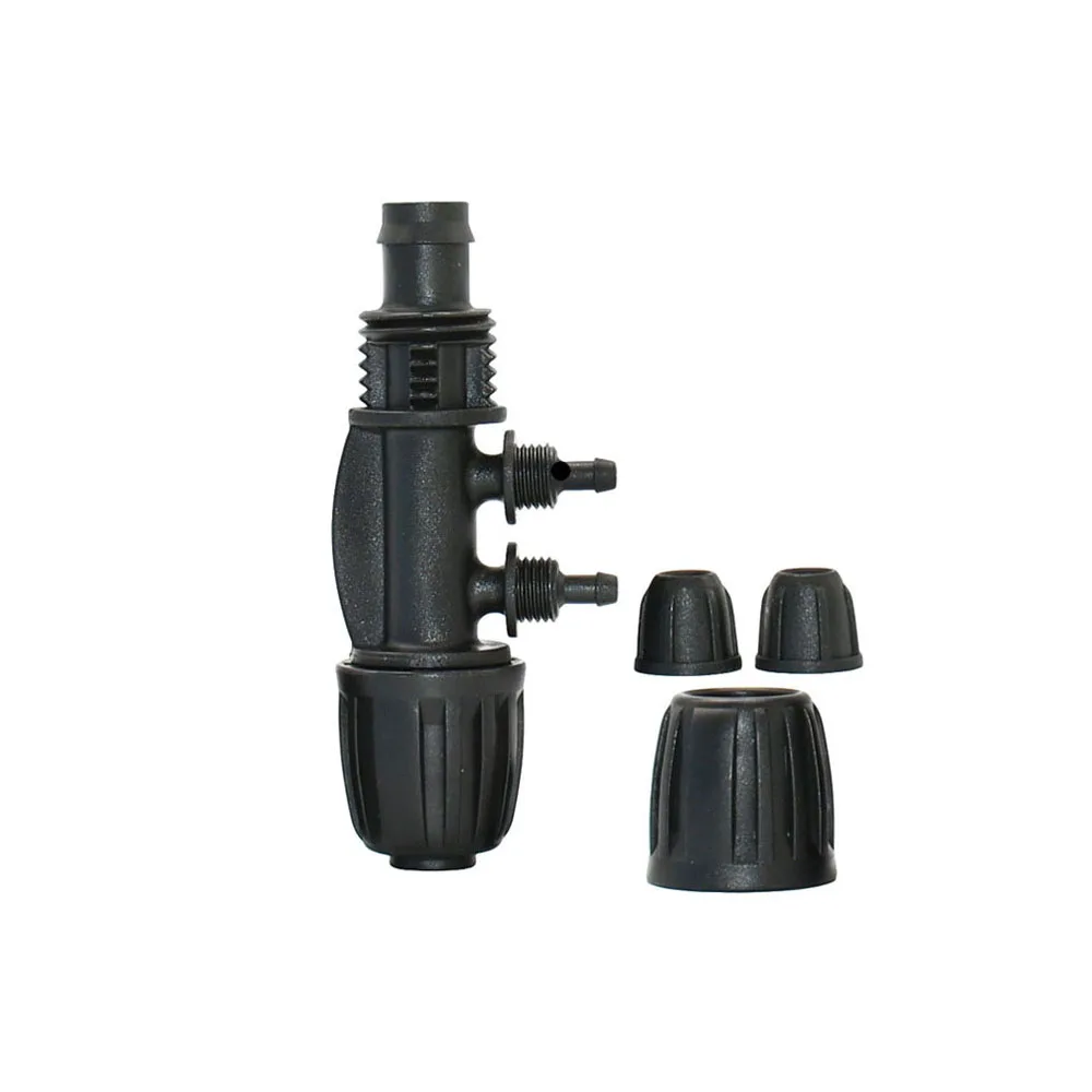 20mm PE Pipe Fittings Tee Elbow End Plug 20mm To 16mm 4/7mm Reducing Barb Connector Garden Hose Splitter Coupling