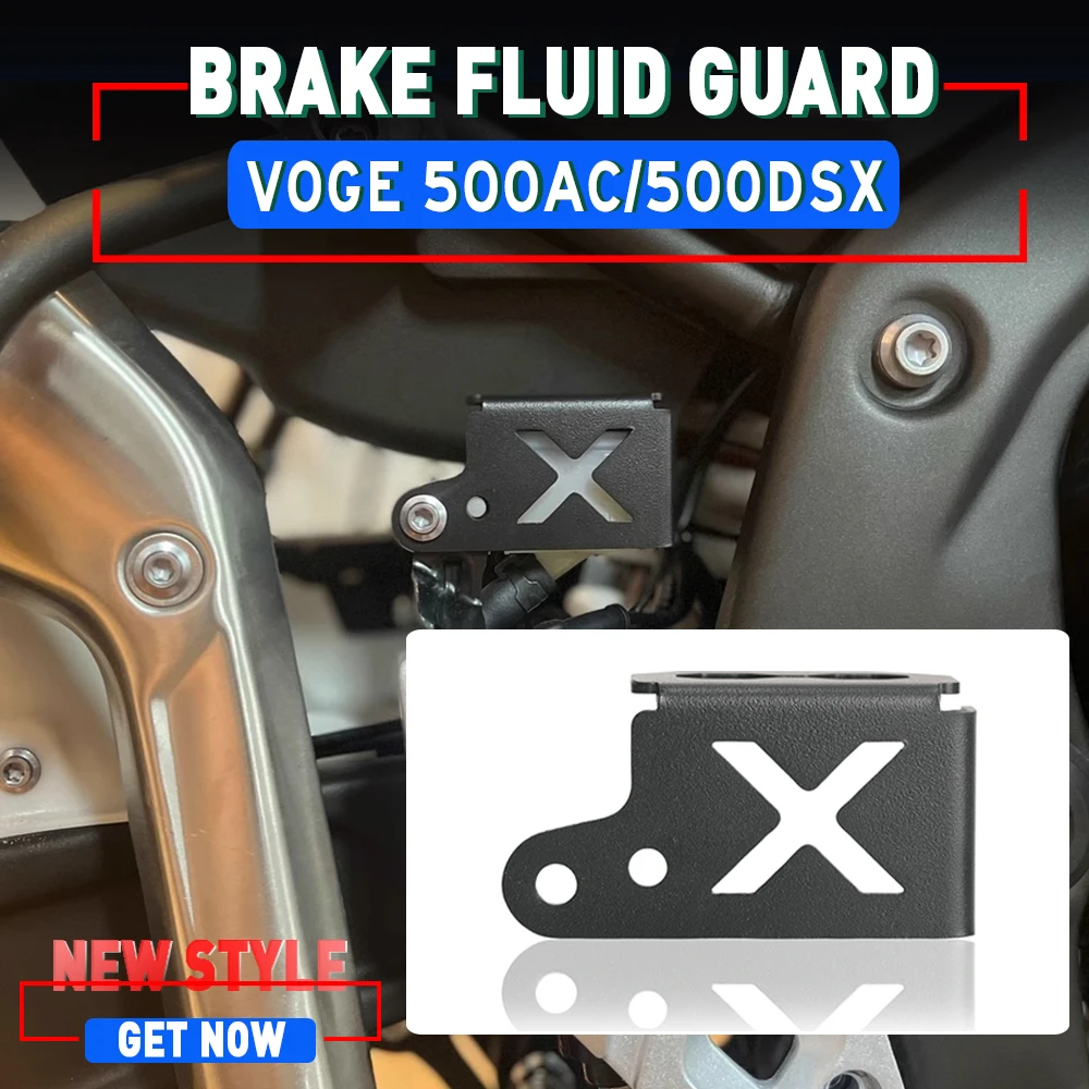 FOR LONCIN VOGE 500AC 525DSX AC525 Rear Brake Fluid Reservoir Guard Cover Oil Cup Cap Case Protector DS525X AC500 525AC 525DS