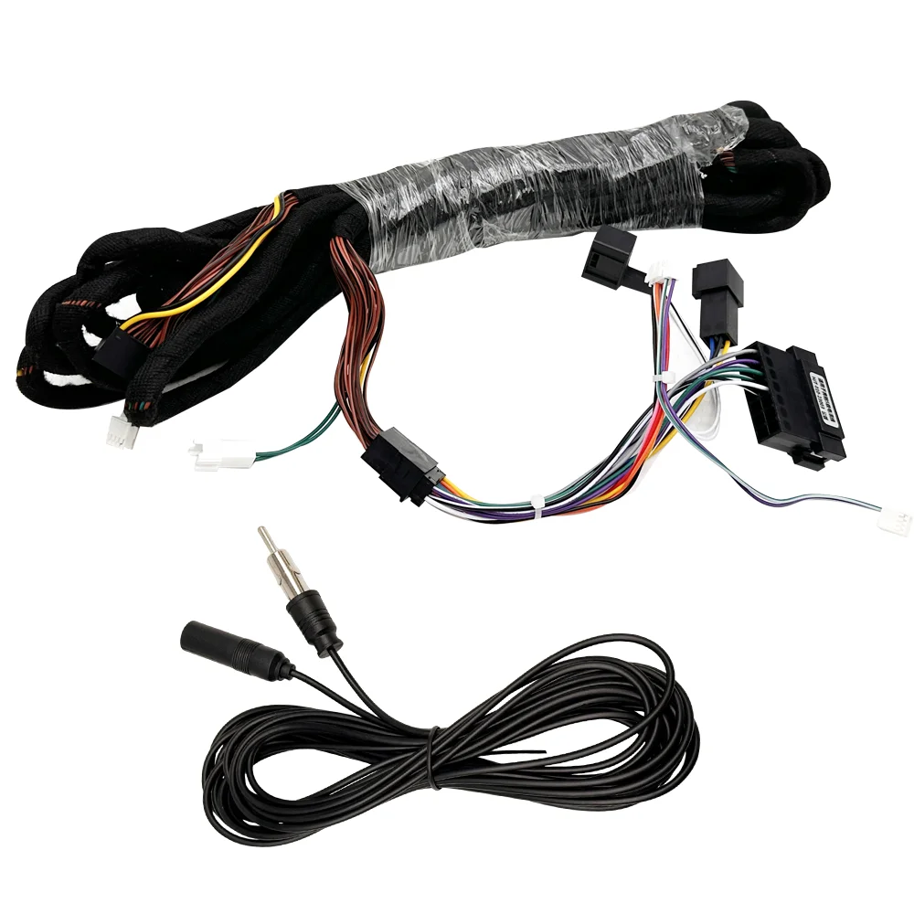 BE6M Long Radio & Power Extension Wiring Harness For Mercedes Benz E-class W211 E200 E220 E300 E350 Connectors