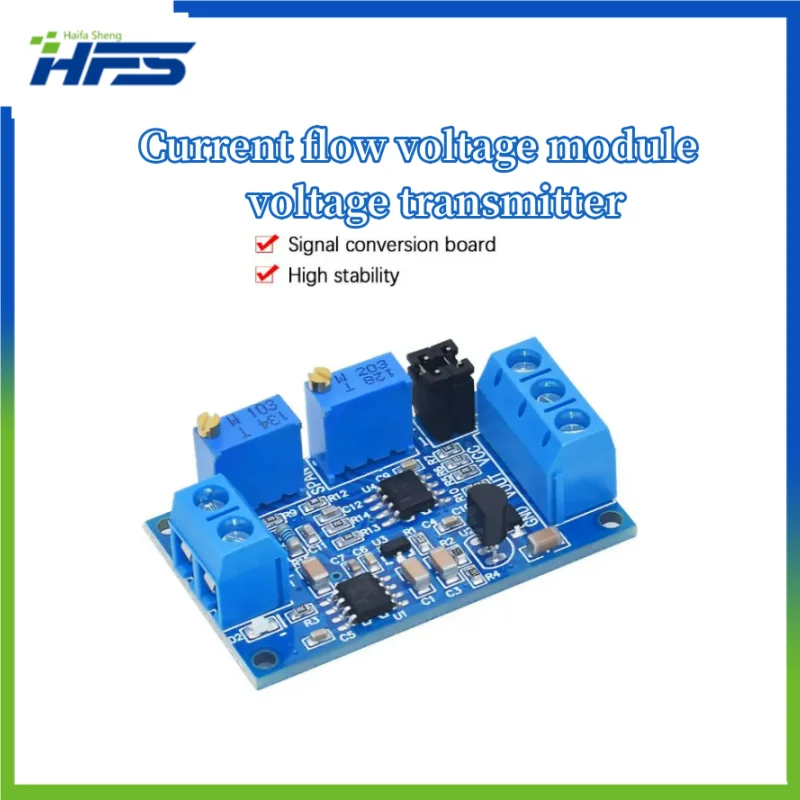 

Current to Voltage Module 0-20ma/4-20ma to 0- 3.3V/0 -5V/0 -10V Voltage Transmitter Signal Converter Module