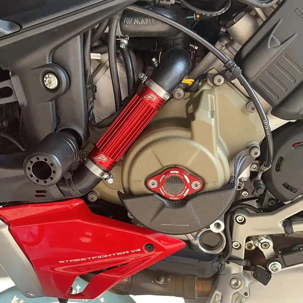 For DUCATI PANIGALE V4 V4S V4R V4SP 2018 2019 2020 2021 2022 2023-2024 Streetfighter V4/S Carbon Fiber Engine cover Protection
