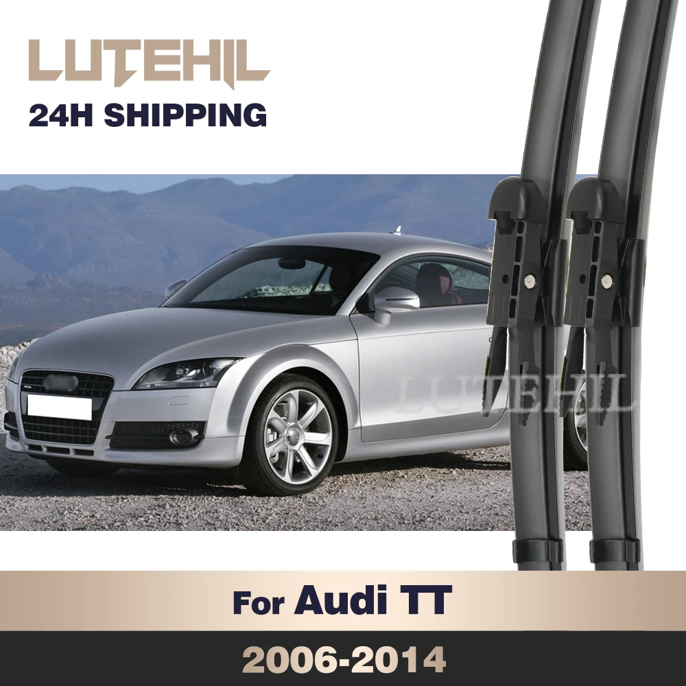 Wiper Front Wiper Blades For Audi TT Mk2 8J 2006-2014 2007 2008 2009 2010 2011 2012 Windshield Windscreen Front Window 22