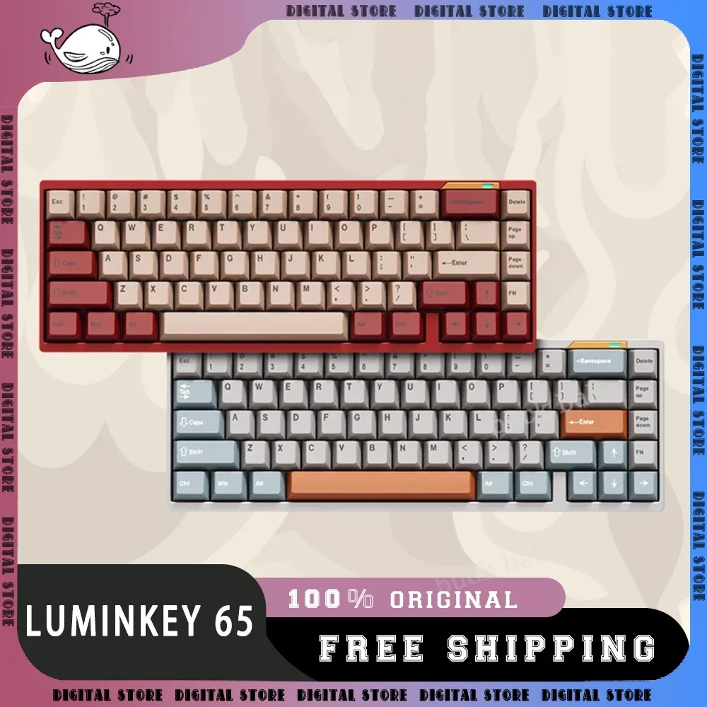 

Luminkey 65 Mechanical Gamer Keyboard Kit 3 Mode Usb/2.4g/Bluetooth Wireless Keyboards Hot Swap Customize Gaming Keyboard Gifts