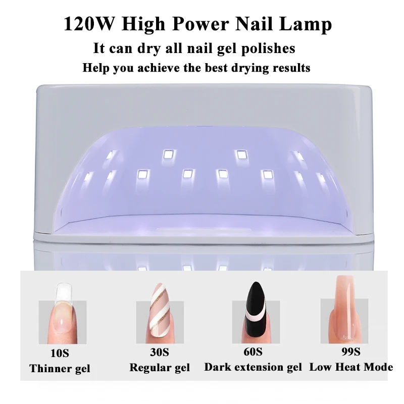 مصباح أظافر LED لاسلكي 30 قابل لإعادة الشحن للأشعة فوق البنفسجية مع مستشعر تلقائي ومؤقت لمعدات مصباح LED لعلاج طلاء الأظافر #3