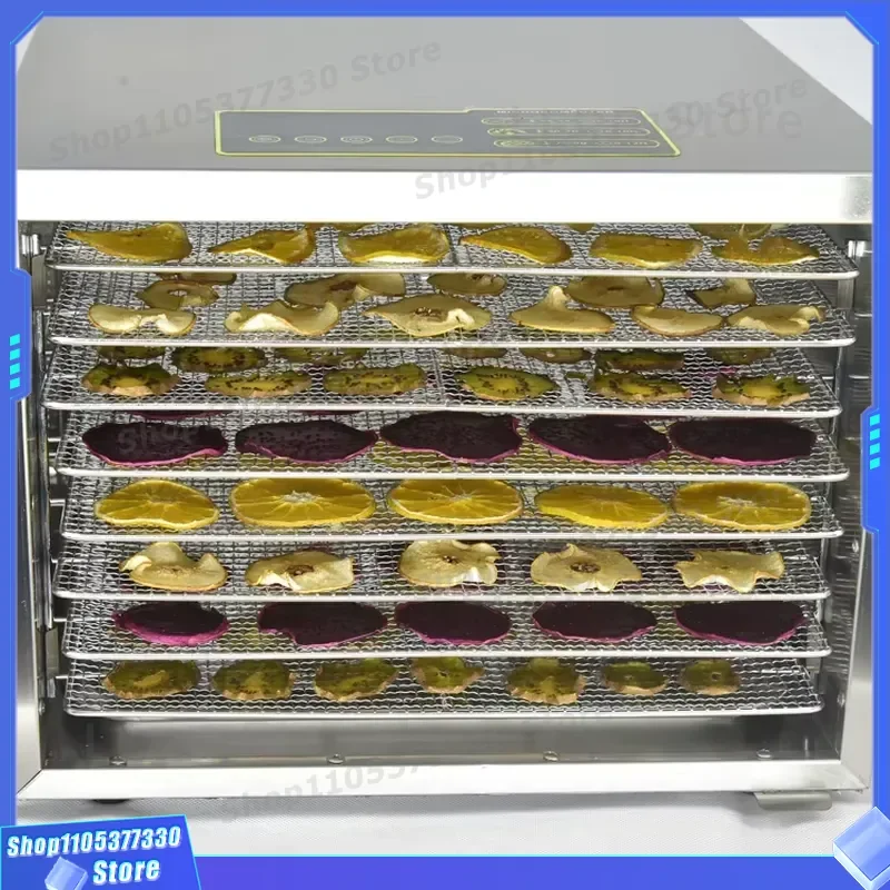 8 Tray Stainless Steel Electric Food Dehydrator for Fruit Vegetable Meat Pet Treats Fast Drying Machine Energy Saving