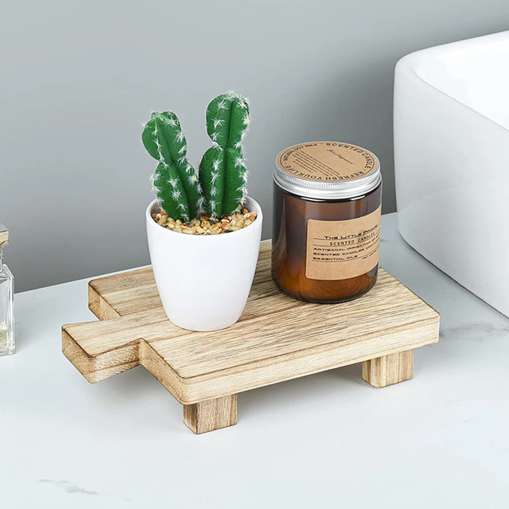 

Wooden Soap Tray Rack for Home Bathroom Kitchen Mini Container Footstool Balcony Plant St Clean Durability Practical Use