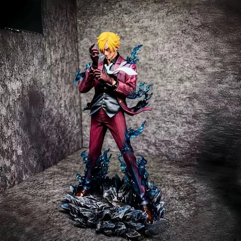 

В наличии Tenhui One Piece Sanji Blue Flame ПВХ Статическая статуя Модель Аниме Коллекционная фигурка Настольное украшение Подарок для фанатов