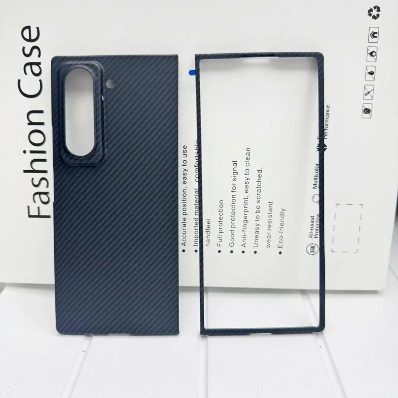 

Applicable to Samsung W25Kevlar Aramid Fiber Phone Casew25Carbon Fiber Magnetic Protective Case600DBare Metal