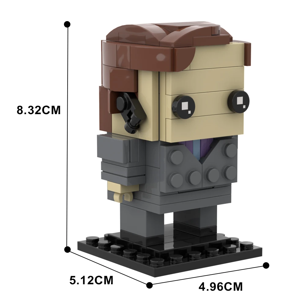 Moc Saul Goodman Brickheadz 빌딩 블록, 영화 속보 나쁜 법률가 피규어, DIY 벽돌 모델, 어린이 성인 선물 컨소시에르 장난감