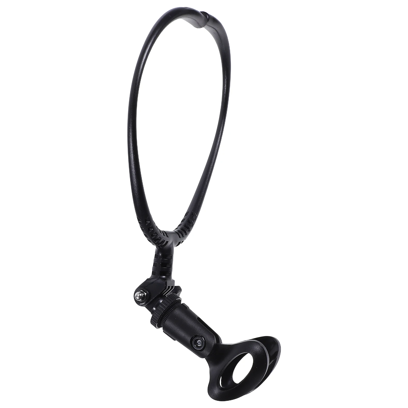 

Hands-Free Microphone Neck Holder Adjustable Mic Rack For Stage Singers Guitarists Magicians Lightweight Portable Live Streaming
