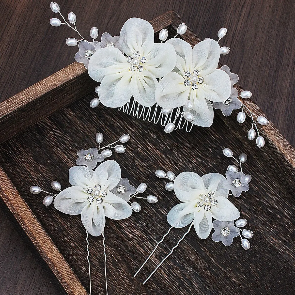 

Модный свадебный головной убор, расческа для волос с цветком, набор заколок для волос ручной работы, аксессуары для волос невесты для женщин, заколки для волос для свадебной вечеринки, подарки